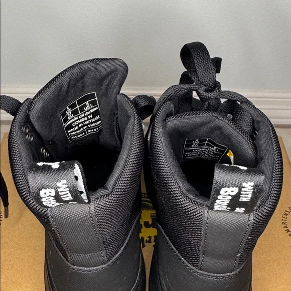 Dr martens Black Canvas Lace-Up Boots - Picture 4 of 7